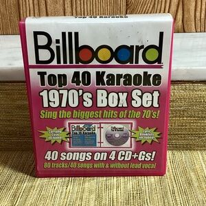 Billboard Top 40 Karaoke 1970's Box Set - Lyric Books included